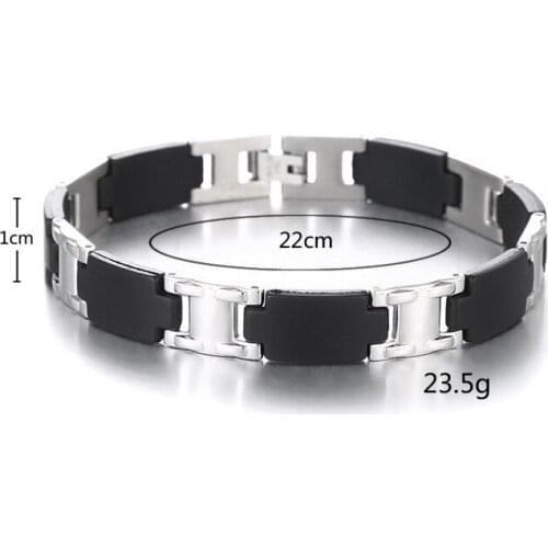 Titanium steel bracelet solid silicone bracelet wish charm bracelet