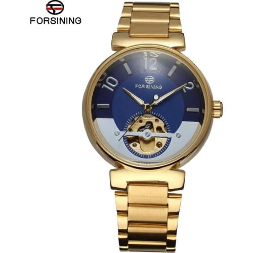 FORSINING Classic Fashion Man Watches Tourbillion Design Stainless Steel Automatic Mechanical Watch Men Luxury Clock