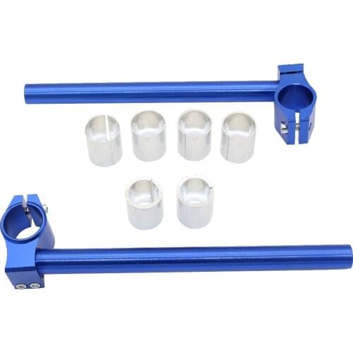 CNC Motorbike Handlebars Adjustable Clip On Fork Cafe Racer 25,29,30mm CNC Machined From T6061-T6 Billet Aluminum