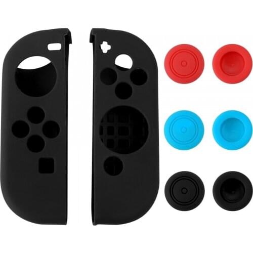 Left and right Silicone Gel Guards Case Protector Cover Soft Shell for NS Switch Joy-Con Controller Protection with caps