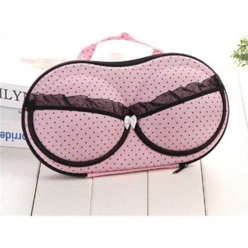 Cute Bra Storage Bags Underwear Organizer Travel Luggage Protect Boxes Suitcase Home Organization Bins Lace Polka Dot New