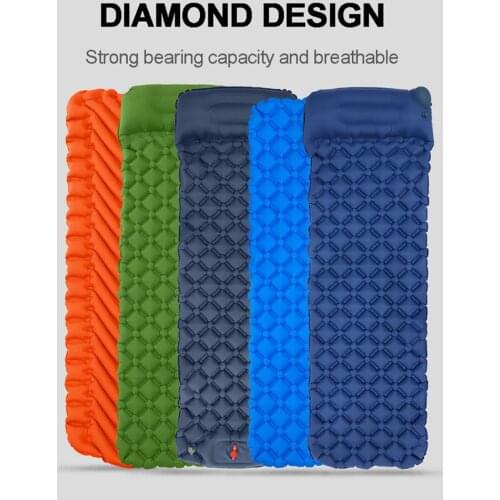 Inflatable Mattress Outdoor Tent Sleeping Mat Air Cushion Bed Foldable Bed Travel Sleeping Mat Moisture-Proof Mat Nature Hike