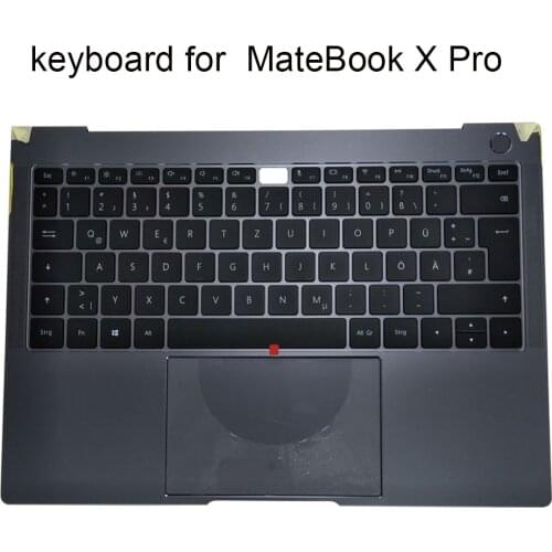 German keyboard backlight for Huawei 13.9" MateBook X Pro MACH-W29 W29BL W19 W19C GR keyboards Palmrest Top Case 9Z.NEXLN.001