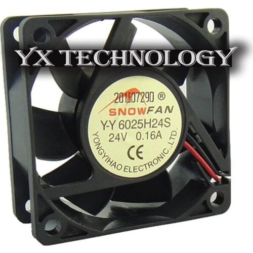 New YY6025H24S 6025 60mm 24V 0.16A cooling fan DC fan 60*60*25mm