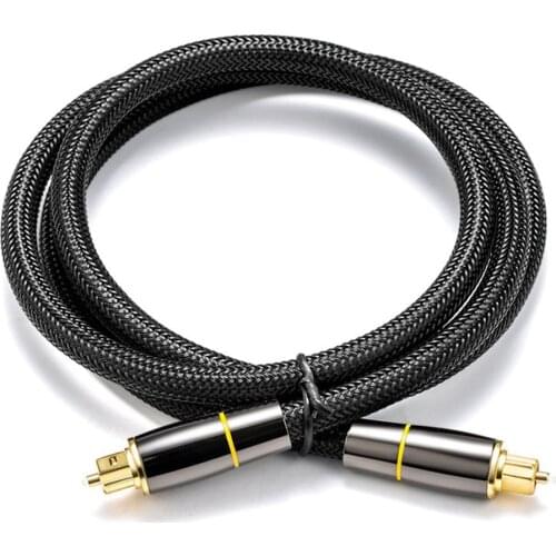 5.1 Digital Sound SPDIF Optical Cable Toslink Cable Fiber Optical Audio Cable With Braided Jacket OD5.0 1m 2m 3m 5m 10m YS-57