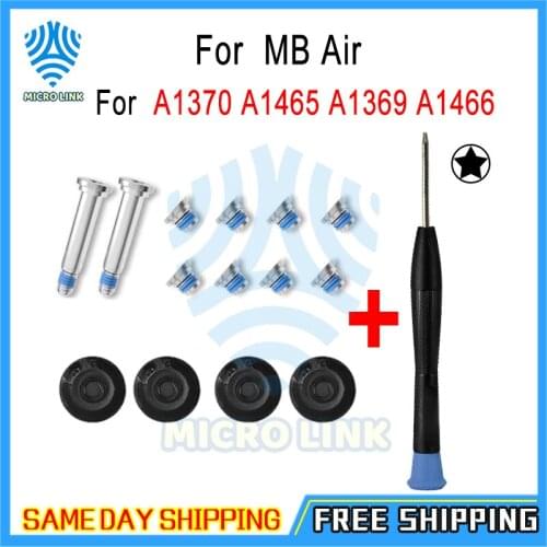 Genuine New Bottom Case Screws+Feet Foot Set+Tools fits for Macbook Air 11" 13" A1370 A1465 A1369 A1466