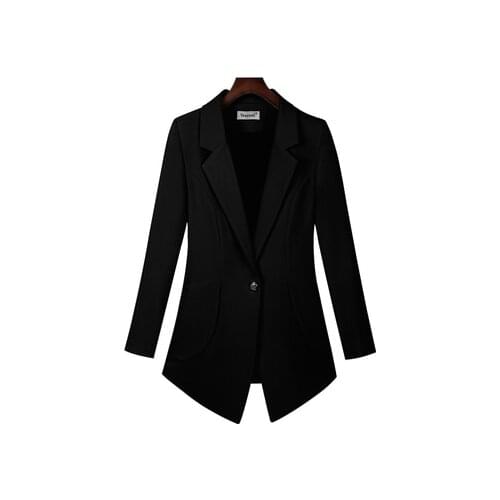 Fashio small suit female jacket spring New high quality large size 200 kg fat mm long sleeve slim professional wear women blazer