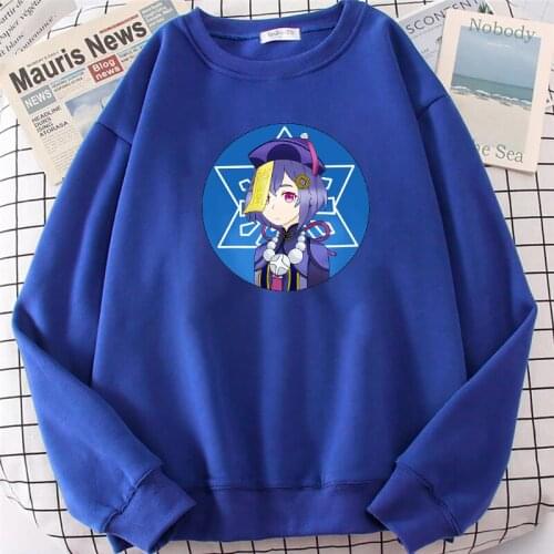 Genshin Impact Casual Hoodies Women Hot Anime Game Qiqi Graphic Sweatshirts Fashion Cotton Long Sleeve Hip Hop Ropa Mujer