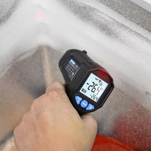 Professional Pyrometer Digital Thermometer Laser Temperature Meter Gun PT600 Non Contact Infrared Termometer for Industrial