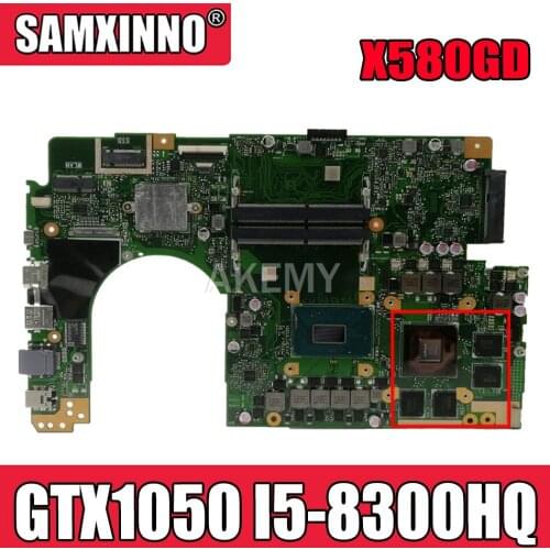 X580GD Motherboard W/GTX1050/4G I5-8300HQ For Asus X580 X580G X580GD Laptop Motherboard X580GD Mianboard