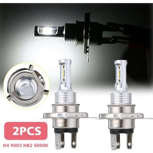 Parts LED Headlight LED 6000K Super White Bulb DC 12V H4 High Low Beam