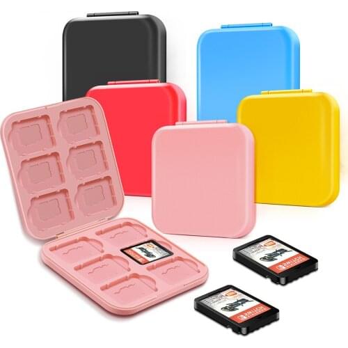 12 in 1 Game Card Storage Box For NS Switch Internal Silicone Material Portable Multi Color