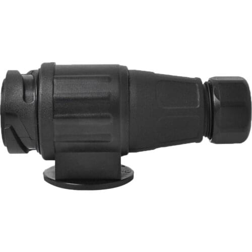 12V 13-Pin Trailer Plug Adapter 13-Pole Trailer Electrical Connector Black