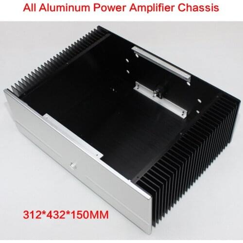 312*432*150MM DIY All-aluminum Power Amplifier Chassis WA86 Pure Post-class A Case Power Shell Audio Box Multi-purpose Enclosure
