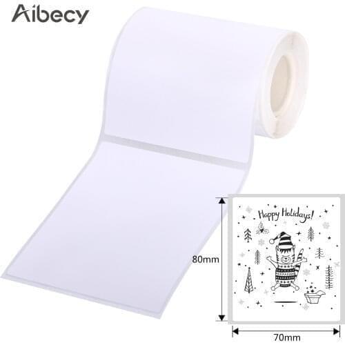 Aibecy Thermal Printing Label Paper Self-Adhesive Waterproof Oil-Proof for DP30 Series Thermal Printer Label Maker Machine
