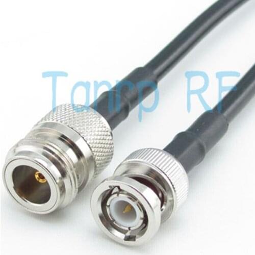 Freeshipping! 20INCH RG58 N female jack to BNC male plug RF Pigtail coax jumper cable 50CM wholesale