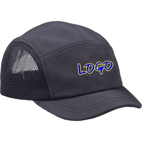 Custom Logo Short Brim Baseball Caps Ultra-Slim Quick-Drying Summer Breathable Dad Mesh Fishing Hats Women Men Trucker Cap