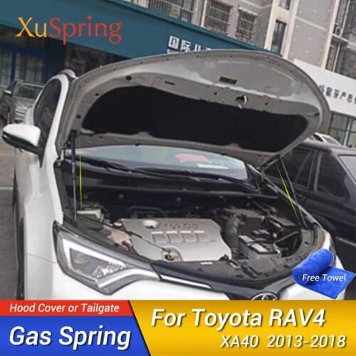 Car Bonnet Cover Spring Shock Strut Bar Hydraulic Rod Lift Support Accessories for Toyota RAV4 2013 2014 2016 2017 2018 XA40