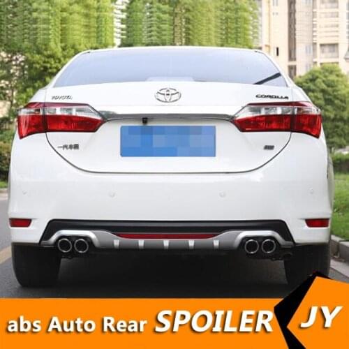 For Toyota Corolla ABS Rear Bumper Diffuser Bumpers Protector For 2016-2018 Corolla Body kit bumper rear lip rear spoiler