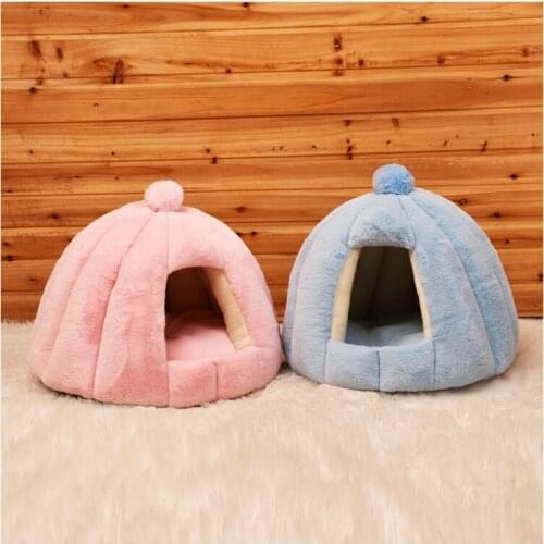 Deep Sleep Round Kennel Semi-enclosed Cat Kennel Small Rabbit Cashmere Autumn And Winter Kennel For Small And Medium-sized Dogs