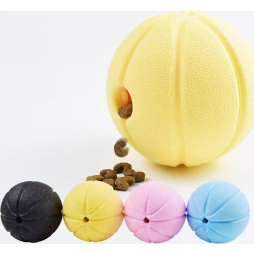 Chew Toy Ball Leaking Food Molar TPR Cleaning Teeth Bite Sound Toy for Puppy Dog accessories Mascotas Suministros para perros