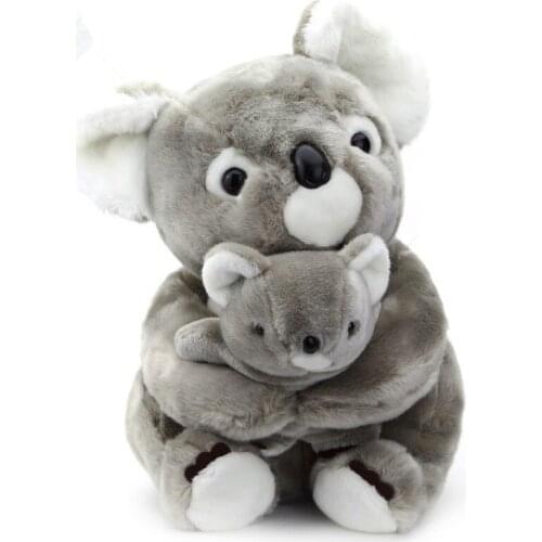 Dorimytrader simulation animal koala doll plush toy mother and child dolls koala bear parent-child toy children birthday gift
