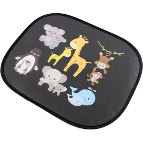 17.32X14.17inch Car Window Sunshade Cartoon Patterned Side Car Sunshade Protect Baby Sun Visor Foldable Car Cover Car Curtain