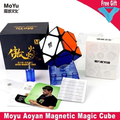Moyu Culture Aoyan Magnetic Magic Cube Stickerless Smooth Magnetic Cubo Magico Professional Competition Educational Toys