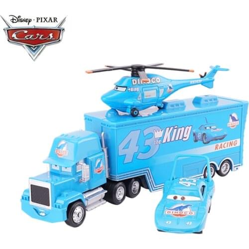 Disney Pixar Cars 2 3 Toys Lightning McQueen King Aircraft The king Mack Uncle Truck 1:55 Diecast Model Car Toy Children Gift