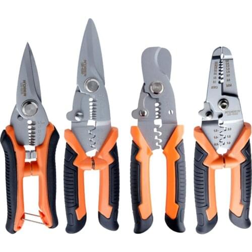 Multi-function Household Scissors Crimping Pliers Wire Stripper Wire Cutter