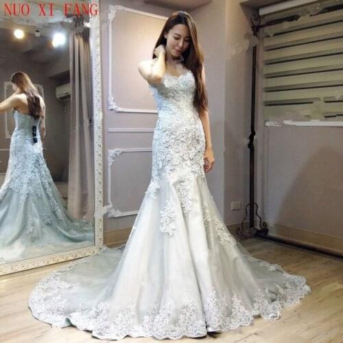 Свадебные платья силуэта русалка NUO XI FANG China At AliExpress