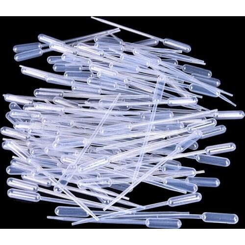 100PCS 0.2/0.5/2/4ML Disposable Plastic Squeeze Transfer Pipettes Dropper For Silicone Mold UV Epoxy Resin Jewelry Making