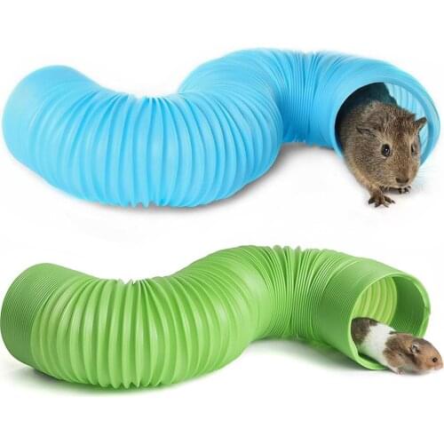 Plastic Hamster PipeTubes Training Play Connected External Tunnels Toys For Small Animals Ferrets Hamster Cages Product Supplies