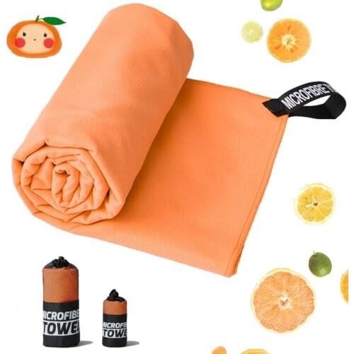 Ultraligh Sport Towel Fitness Workout Face Towel Beach Quick Drying Bathing Tools Hair Fast Drying Swimming Gym Towel Orange
