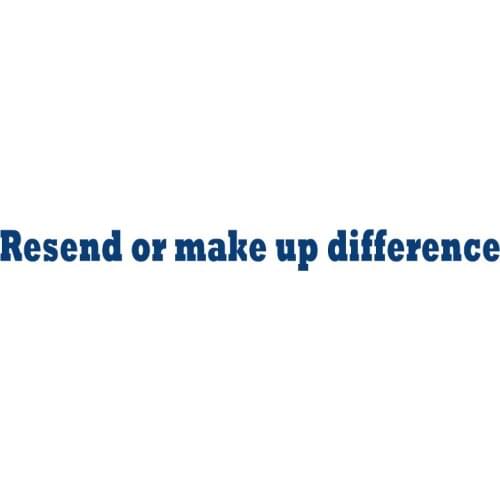 Resend or make up difference ,Special web page for making up difference or freight. No order without customer service approval