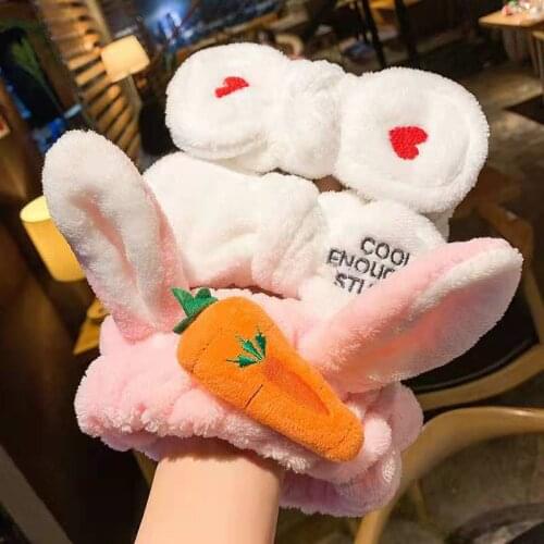 New Bow Knot Wash Face Hair Bands Coral Fleece Headband For Women Headwear Girls Hairband Head Bands Female Hair Accessories