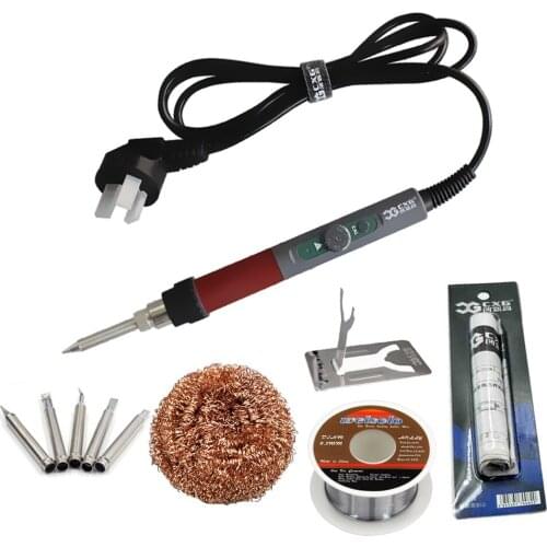 High quality 220V 70W CXG DT70S Adjustable Soldering Iron Soldering Tool Thermostat Internal Heating With Solder Station