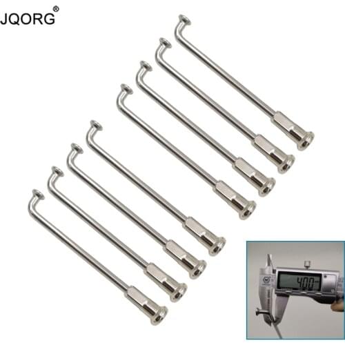 8K Diameter 4.0 mm J-bend Equal Diameter Cylinder Body Lighting Sliver Color Motorcycle Spokes With 22 mm Nipples Free Shipping