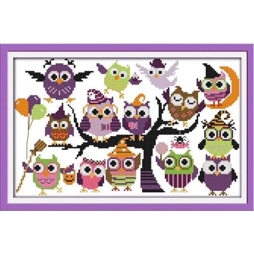 Everlasting Love Interesting Halloween Chinese Cross Stitch Kits Embroidery Needlework Sets Printed Canvas 14CT Home Decoration