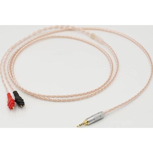 2.5mm TRRS BALANCED Cable For HD650 HD600 HD660s Silver & Copper Twisted headphone upgraded cable