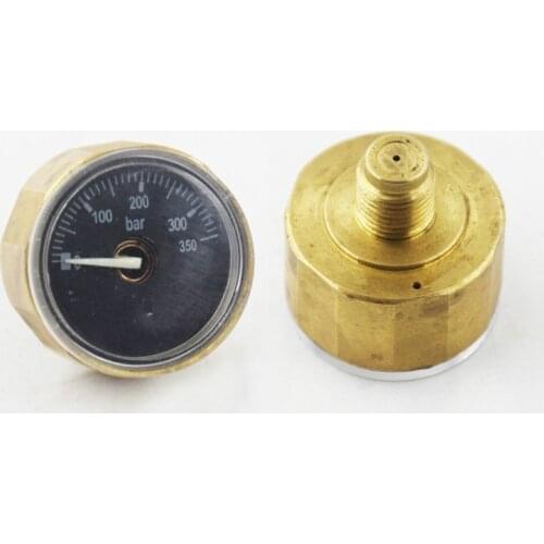 2pcs High Precision Miniature Pressure Gauge Mini Pressure Gauge-Black 3000psi 5000psi 1500psi 6000psi thread 10*1 NPT1/8