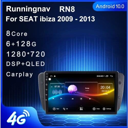 Android 10.1 For Seat Ibiza 6j 2009-2012 Multimedia Stereo Car DVD Player Navigation GPS Radio