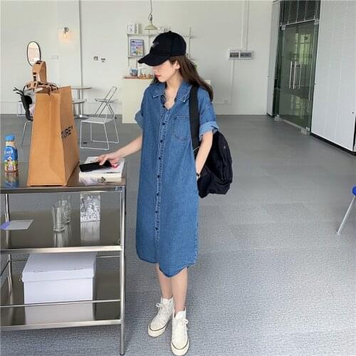 ATIMEET Fashion Denim Dresses