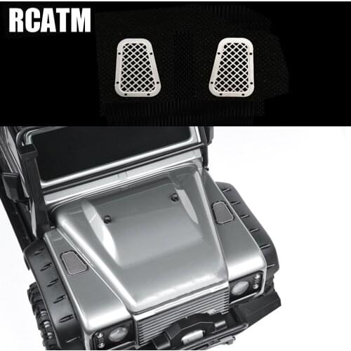 Cover Metal Intake Grille Piece Hood Metal Decorative Sheet for 1/10 RC Crawler Car Traxas TRX4