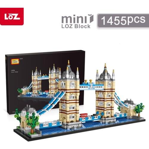 LOZ MINI Building Blocks World Famous Classic Architecture 1455pcs collection gifts for kids diy exhibition toy 1026