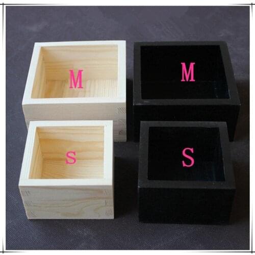 Multifunction Wooden Storage Box Wood flower pots Wood small parts box