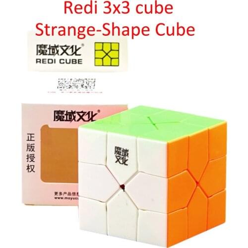MoYu Redi Cube Magic 3x3 Colorful Puzzle Cubing Speed Professional Strange-Shape Cube Game Twist Educational Toys for Children