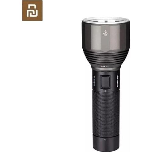 NexTool Rechargeable Flashlight 2000lm 380m 5 Modes IPX7 Waterproof LED light Type-C Seaching Torch for Camping