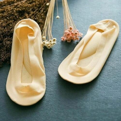 3D Sponge Padded Socks Womens No Show Cushion Liner Ice Silk Boat Sock Foot Pain Relief Arch Support Insole Sock