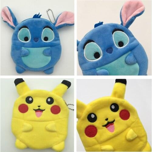 New 10PCS 2 Styles Pik Sit Coin Bag 12CM Keychain Pendat Plush Doll